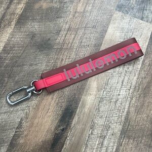 Lululemon Burgundy and Red Keychain